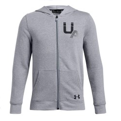 Chaqueta Gris Under Armour Junior Rival LC Logo Steel Light Royal 1322200-035