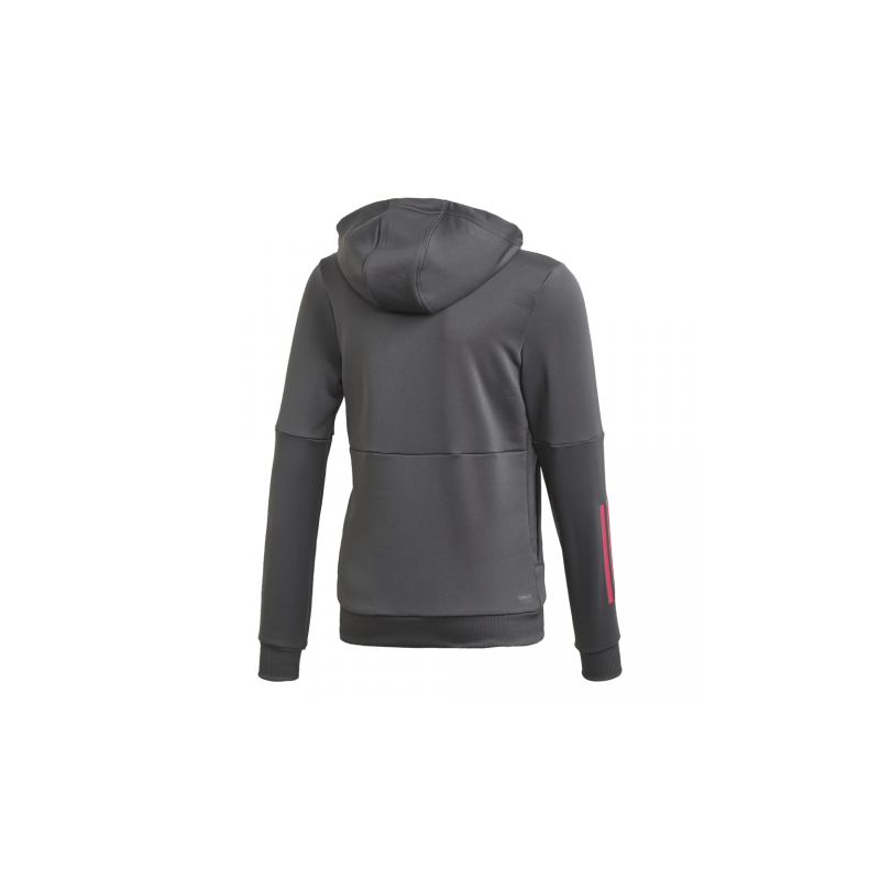 Chaqueta Gris Adidas Lin Fz HD Niñas