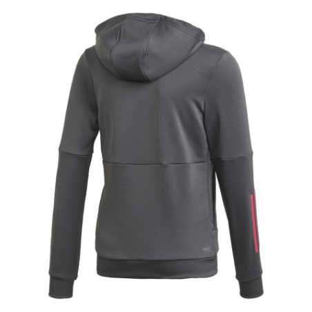 Chaqueta Gris Adidas Lin Fz HD Niñas