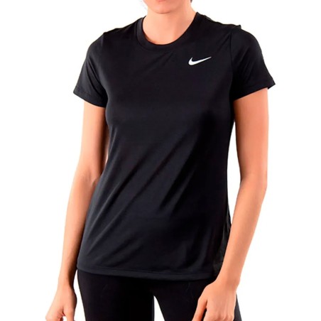 Camiseta Negra  Nike  Mujer Dry Leg Tee Crew AQ3210-010