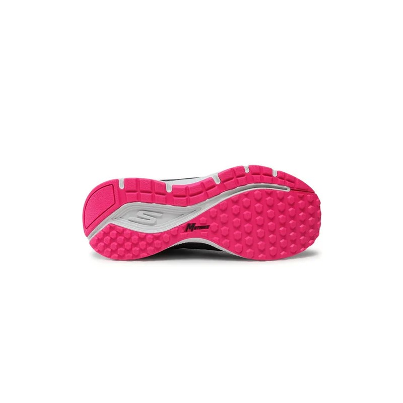 TENIS  SKECHERS NEGRO ROSA RUNNING MUJER 128075BKPK