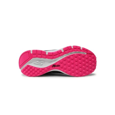 TENIS  SKECHERS NEGRO ROSA RUNNING MUJER 128075BKPK