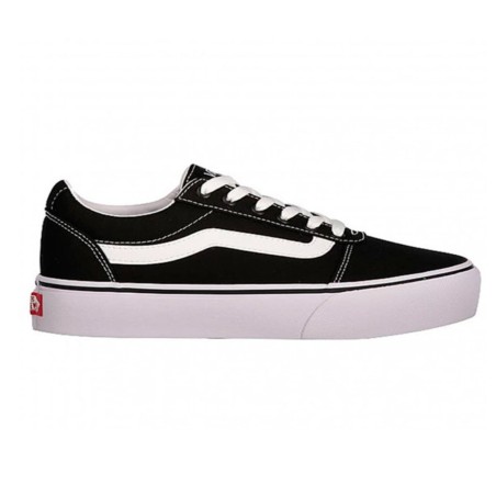 Tenis Negros Vans Ward Platform Mujer