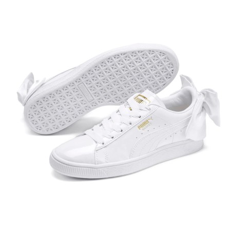 Tenis Blanco Puma Basket Crush AC Niñas