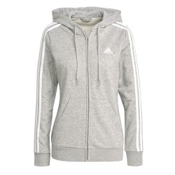 Chaqueta Gris Adidas Femenino Ess 3 rayas GL0802