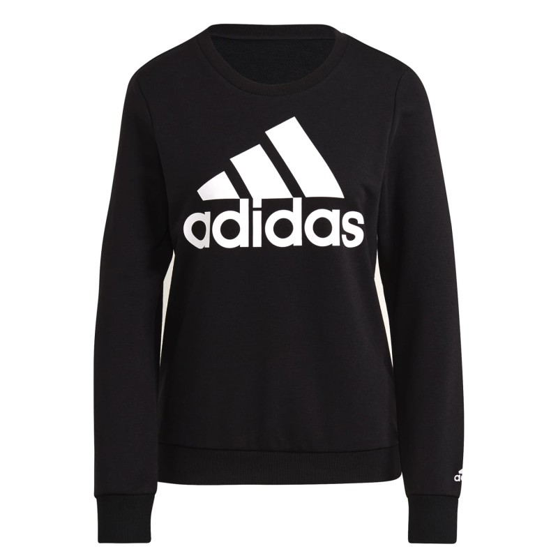 Buzo Negro Adidas Femenino ess Logo Holgado GM5519