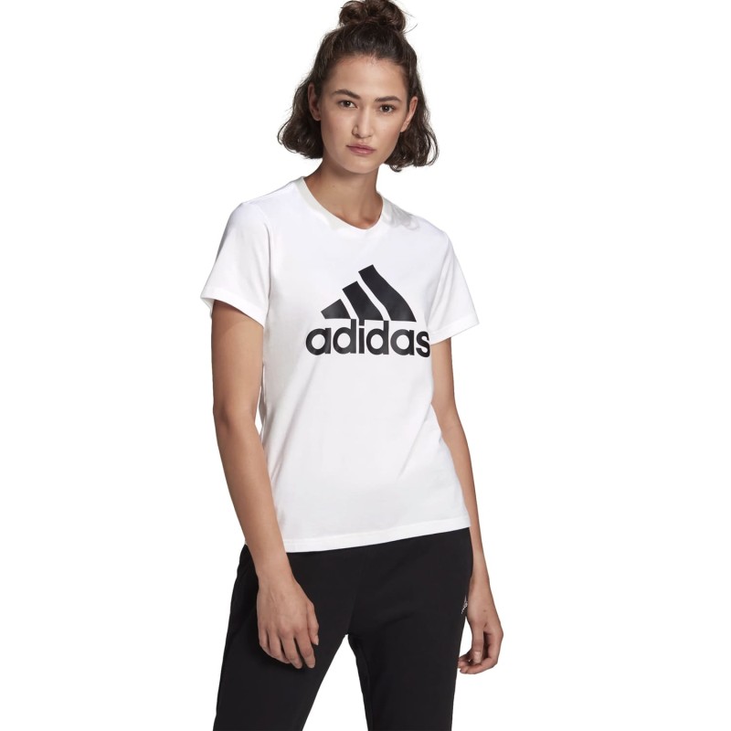 Camiseta Blanca Adidas Mujer Loungewear Ess GL0649