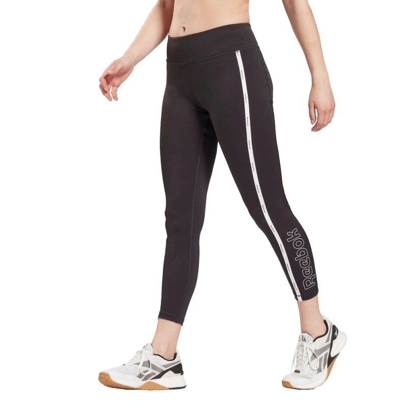 Leggings Negra Rebook Mujer Piping GS9349