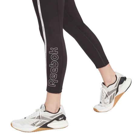 Leggings Negra Rebook Mujer Piping GS9349