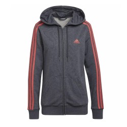 Chaqueta Gris Adidas Mujer Ess 3 Rayas HC9140