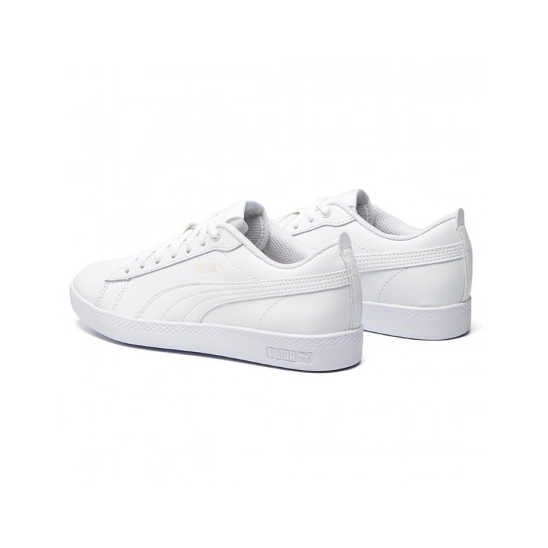 Tenis  Blanco Puma Mujer  Smash V2 L