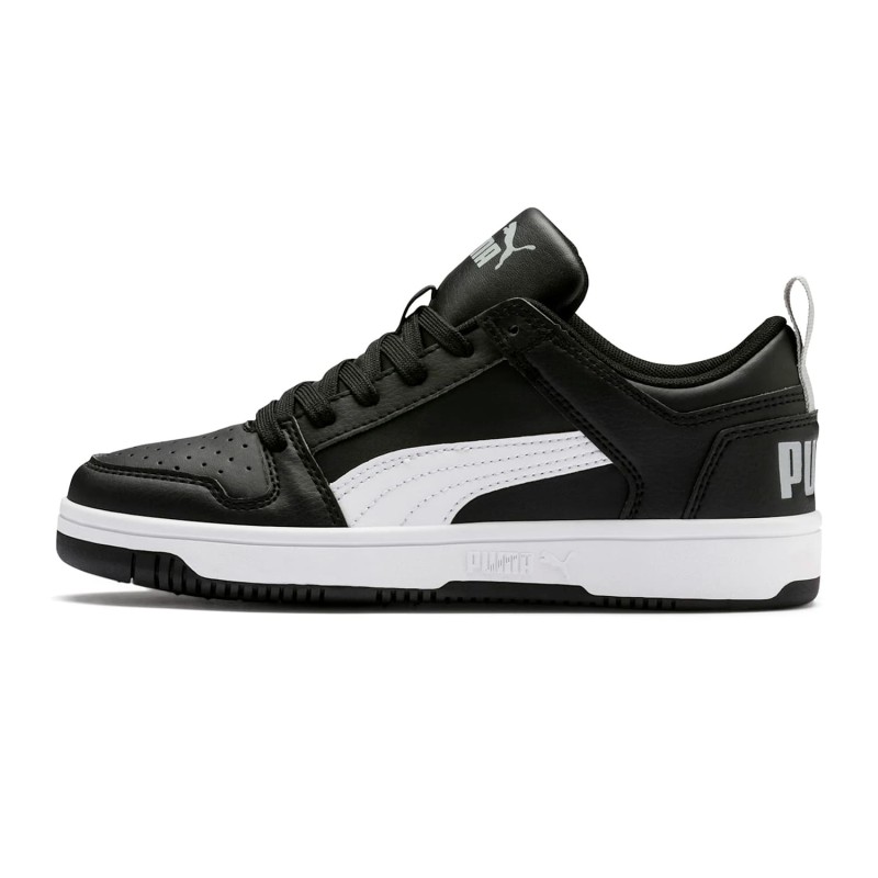 Tenis Negro Puma Junior Buty dla dzieci Rebound Layup Lo SL Jr