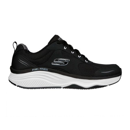 Tenis Skechers Negro Hombre Relaxed Fit D'Lux Fitness Perfect Timing