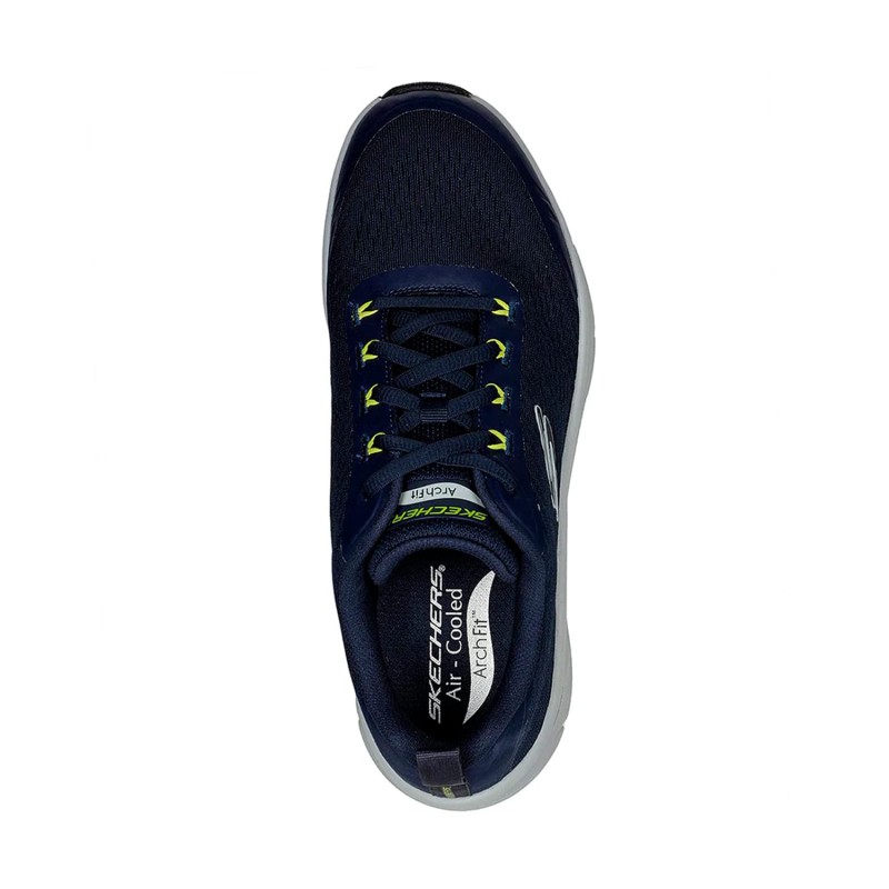 Tenis Skechers Azul Hombre Relaxed Fit Arch Fit D'Lux Sumner