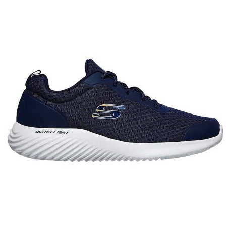 Tenis Skechers Azul Hombre Bounder Voltis