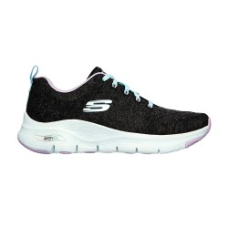 Tenis Skechers Negro Mujer Arch Fit Comfy Wave