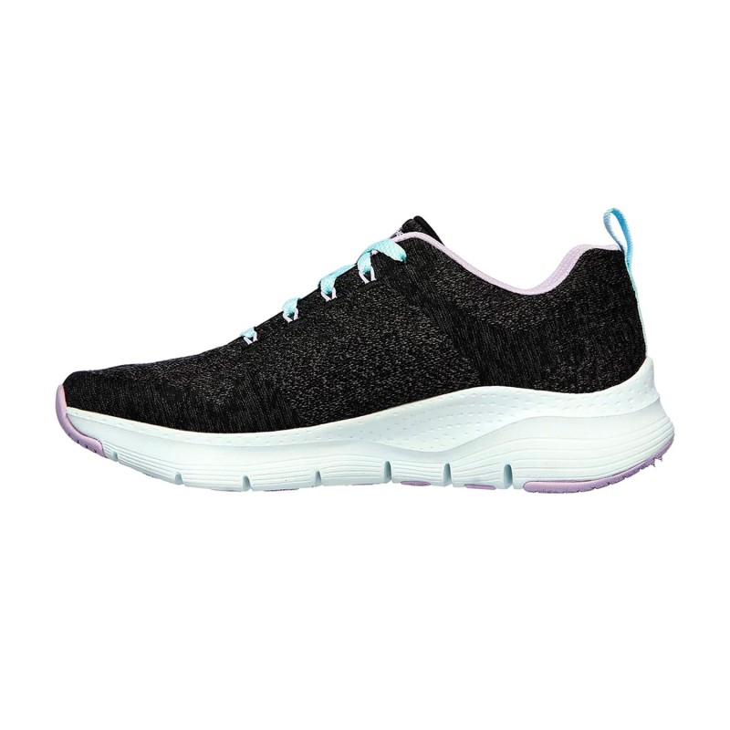 Tenis Skechers Negro Mujer Arch Fit Comfy Wave