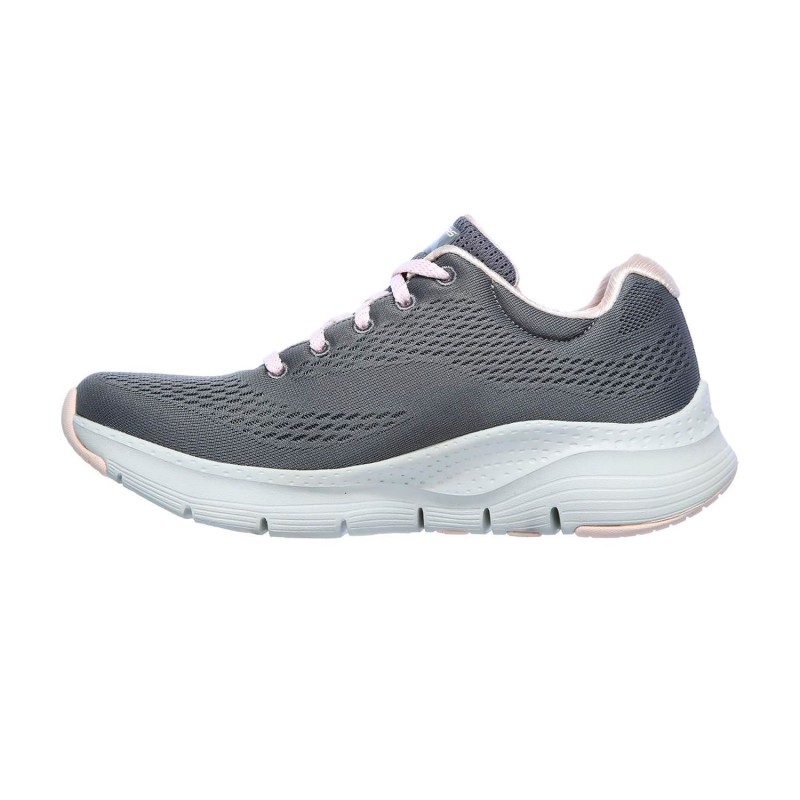 Tenis Skechers Gris Mujer Arch Fit