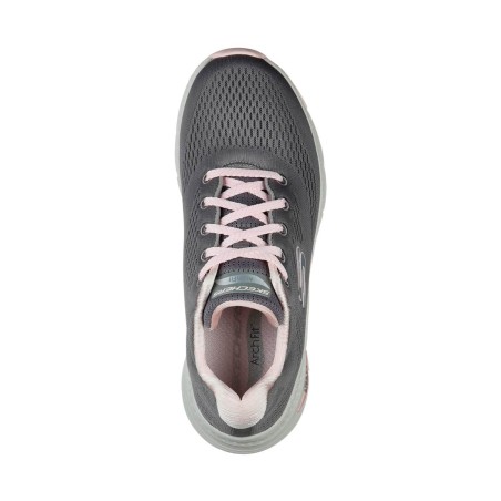 Tenis Skechers Gris Mujer Arch Fit