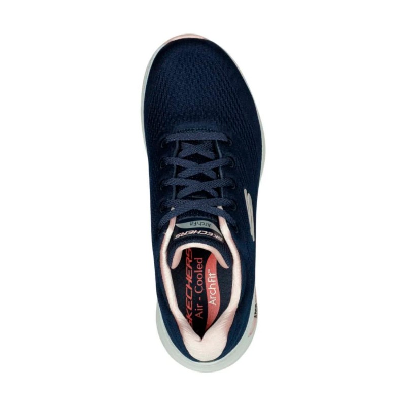 Tenis Skechers Azul Mujer Arch Fit