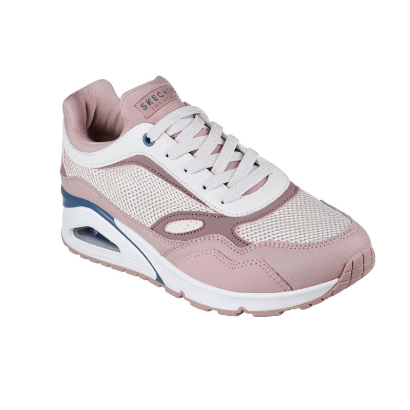 Tenis Skechers Rosa Mujer Uno Heel 2