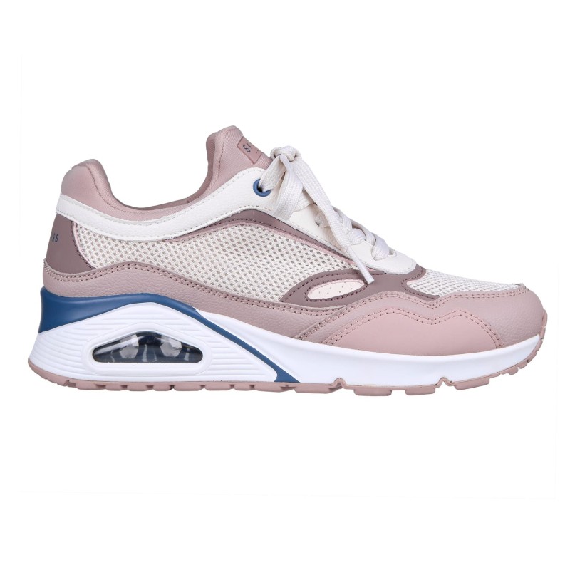 Tenis Skechers Rosa Mujer Uno Heel 2