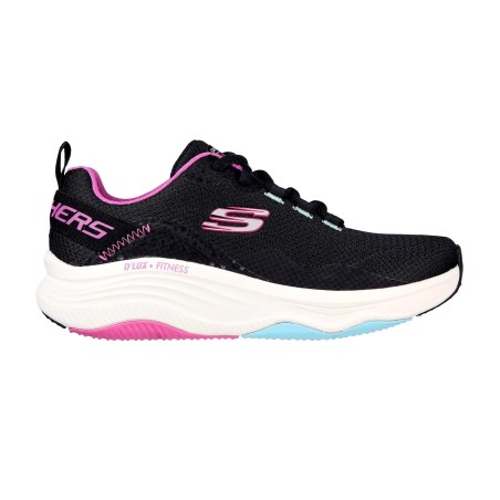 Tenis Skechers Negro Mujer D'lux fitness