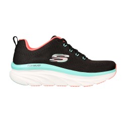 Tenis Skechers Negro Mujer Relaxed Fit DLux Walker Fresh Finesse