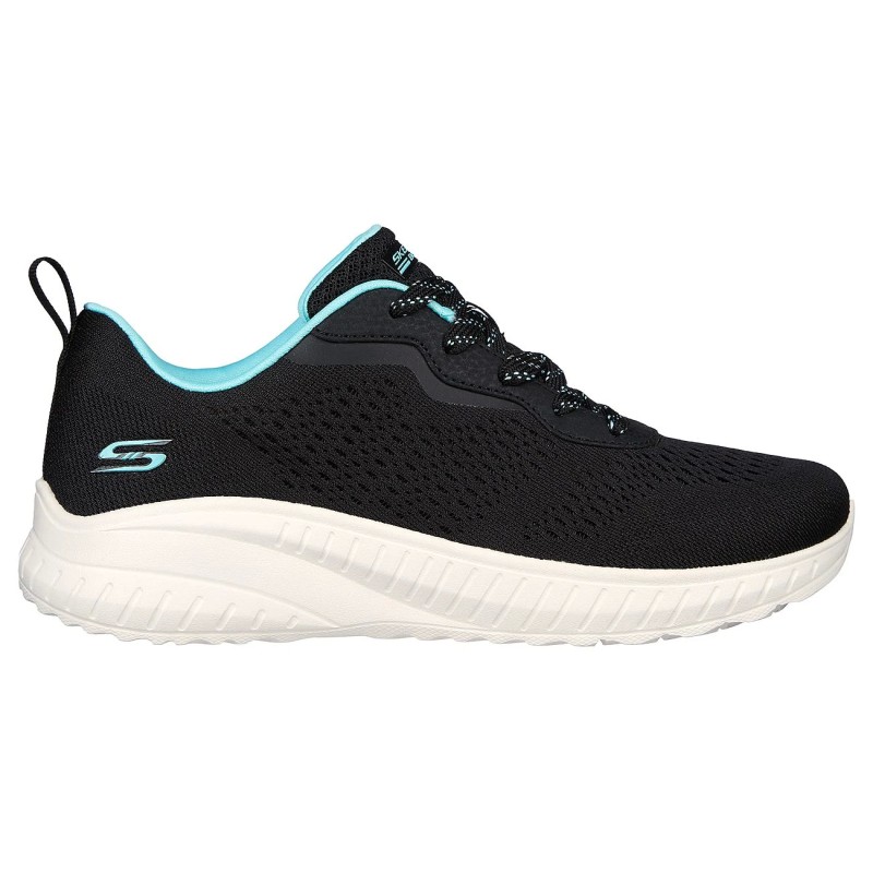 Tenis Skechers Negro Mujer Bobs Squads Chaos