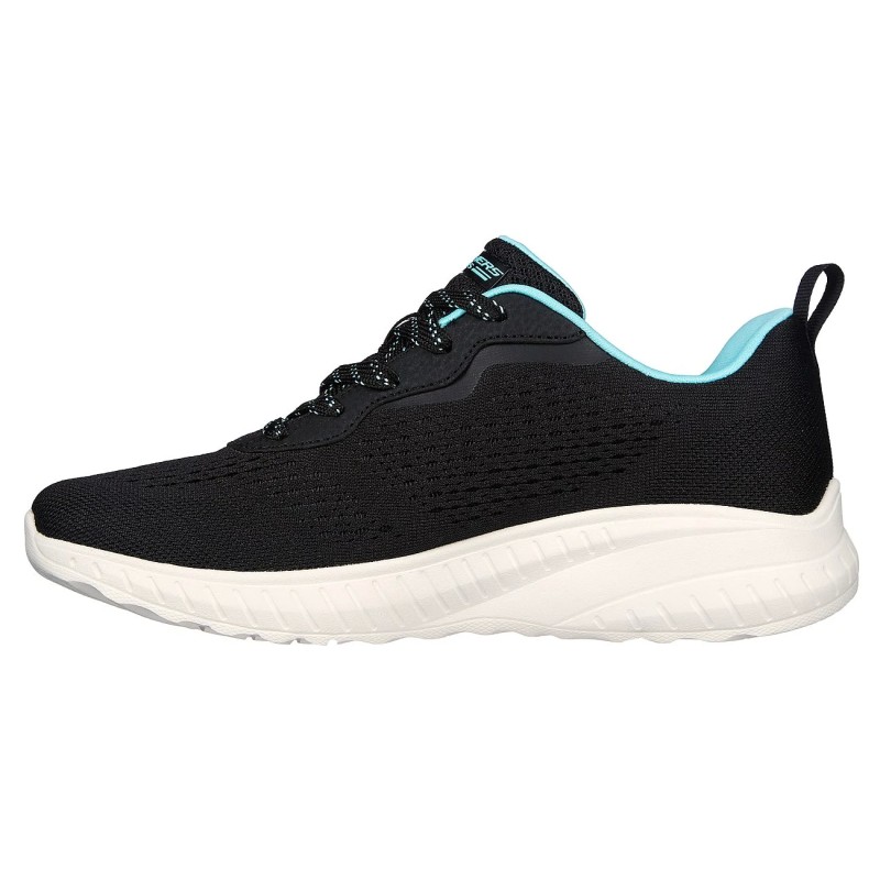 Tenis Skechers Negro Mujer Bobs Squads Chaos