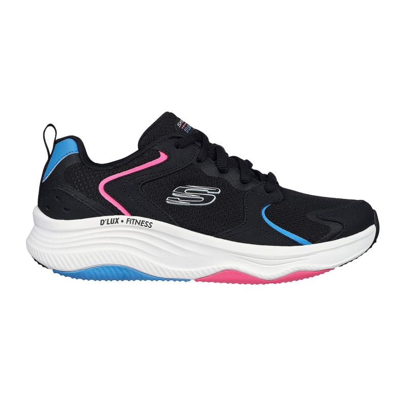 Tenis Skechers Negro Mujer D'Lux Fitness-Modest Flow