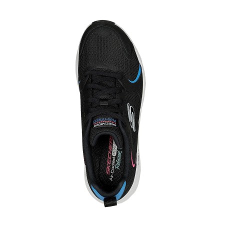 Tenis Skechers Negro Mujer D'Lux Fitness-Modest Flow