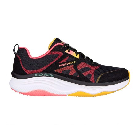 Tenis Skechers Negro Mujer D'Lux Fitness