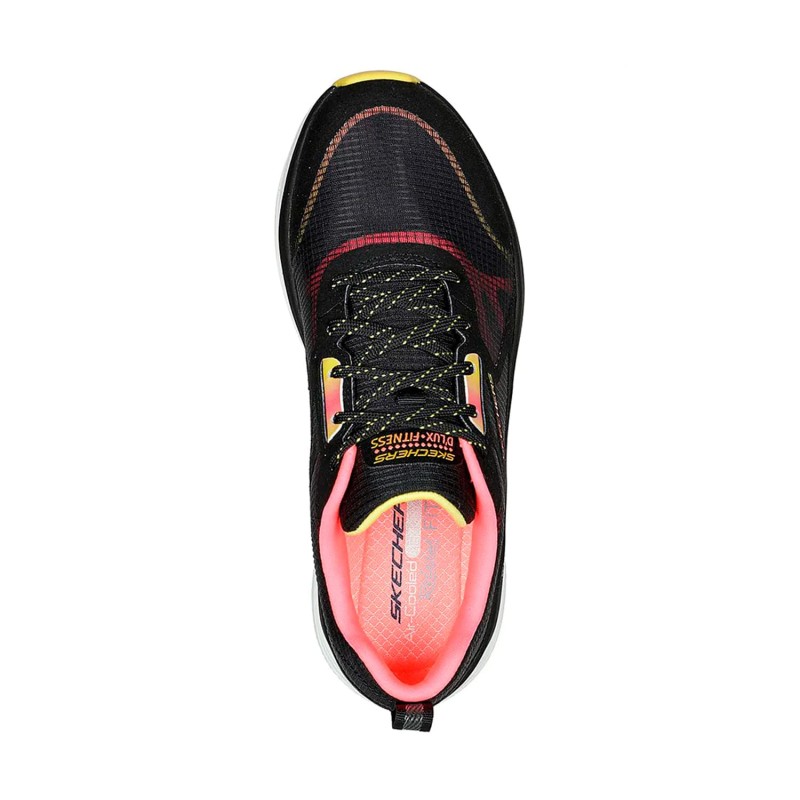 Tenis Skechers Negro Mujer D'Lux Fitness