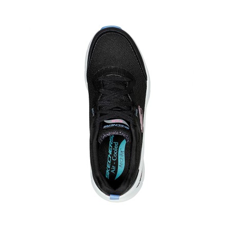 Tenis Skechers Negro Mujer Sport Arch Fit D'Lux