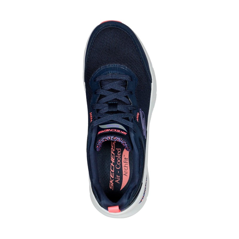 Tenis Skechers Azul Mujer Sport Arch Fit D'Lux