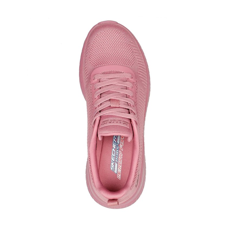 Tenis Skechers Rosa Mujer Bobs Squad Chaos - Face Off