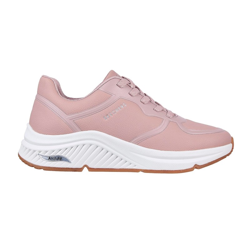 Tenis Skechers Rosa Mujer Arch Fit Miles Markers Mauve