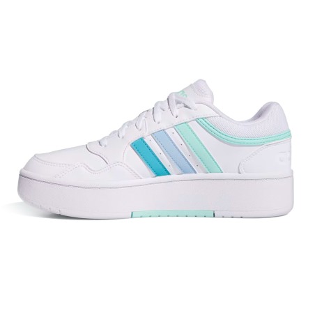 Tenis  Adidas Blanco Mujer Hoops 3.0 Bold