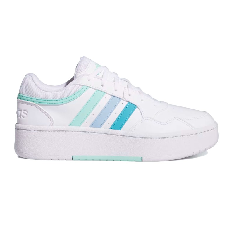 Tenis  Adidas Blanco Mujer Hoops 3.0 Bold