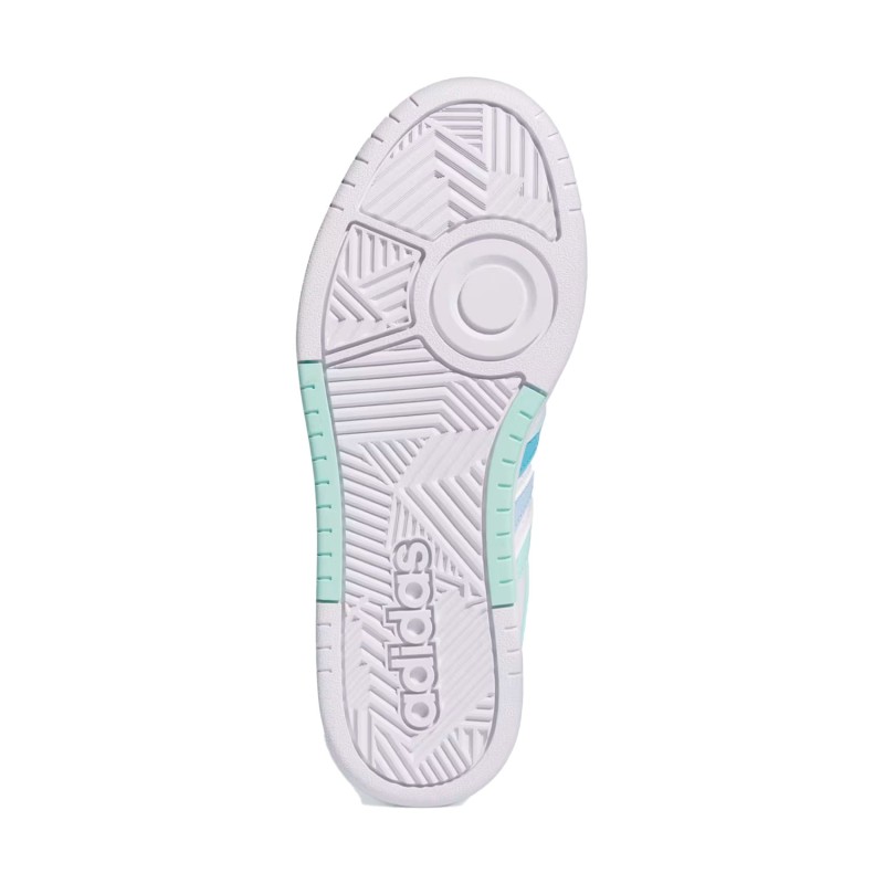 Tenis  Adidas Blanco Mujer Hoops 3.0 Bold