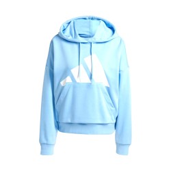 Buzo Adidas con capucha Azul Mujer Essentials Big Logo French Terry Loose