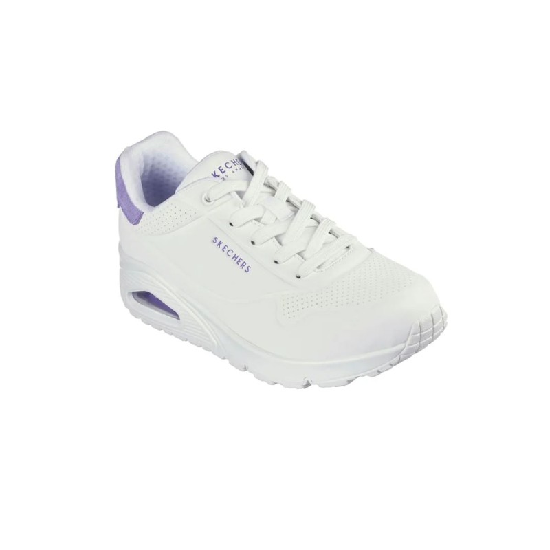 Tenis Skecher Blanco Mujer Uno Pop Back